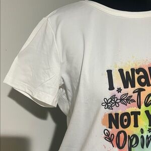 NEW Women’s White Graphic T-Shirt Size S